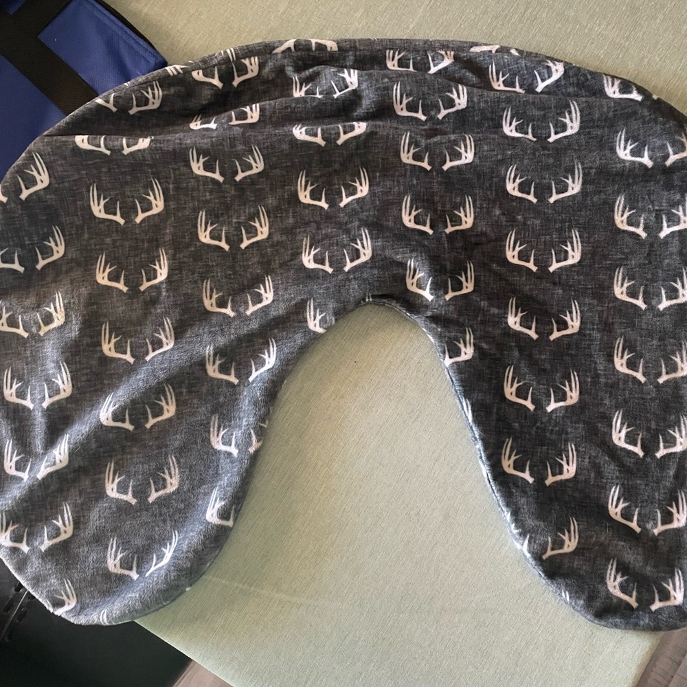 Gray Antler Print Boppy Cover